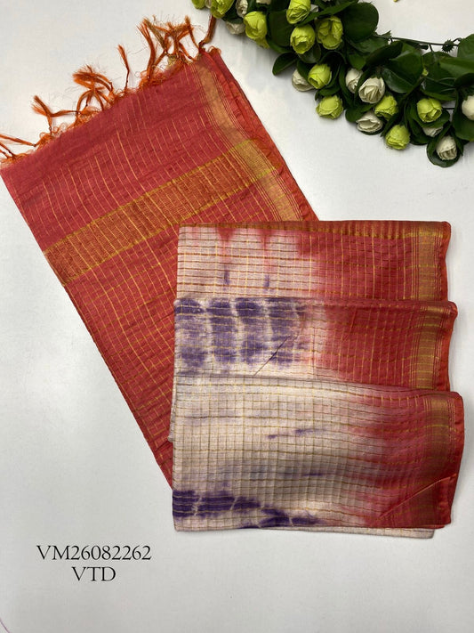 Vanilla Linen Cotton Saree