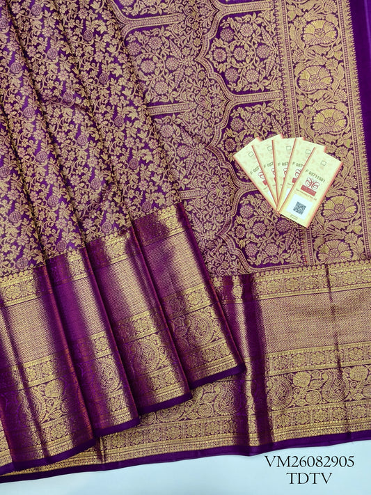 Royal Blue Traditional Silk Saree