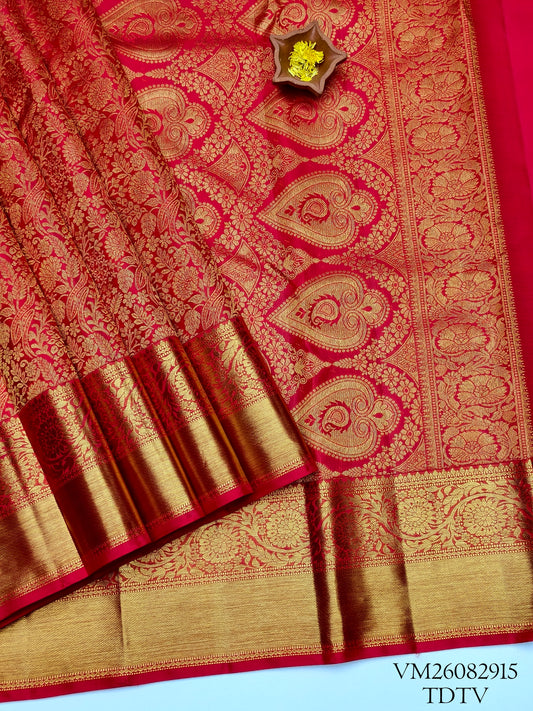 Red Traditional Silk Saree