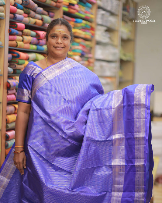 PURPLE - KANCHIPURAM TRADITIONAL SILK SAREE