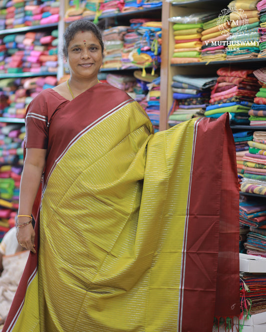 Fenugreek With Merun - Semi Soft Silk Saree