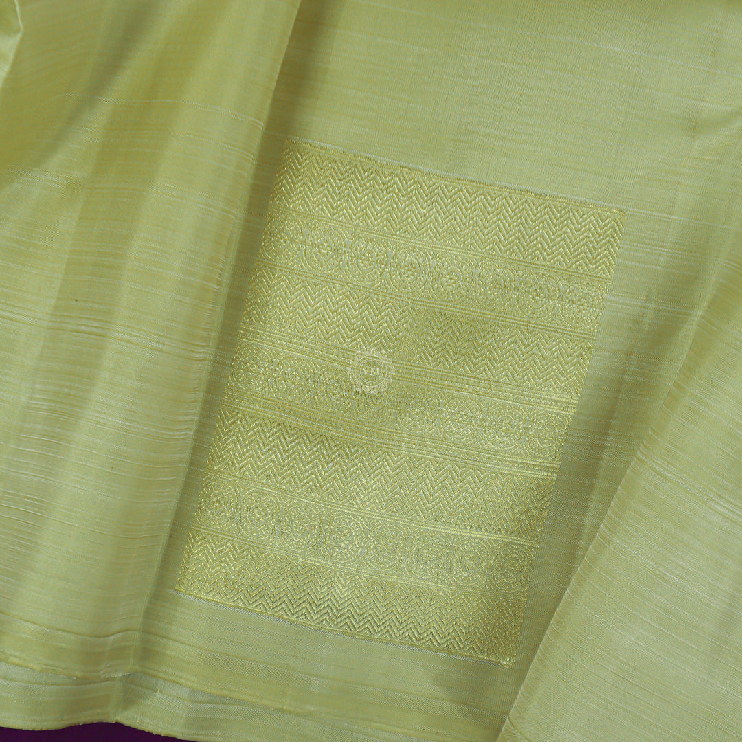 VM23071876 Light Yellowish with Magenta Weeding silk saree