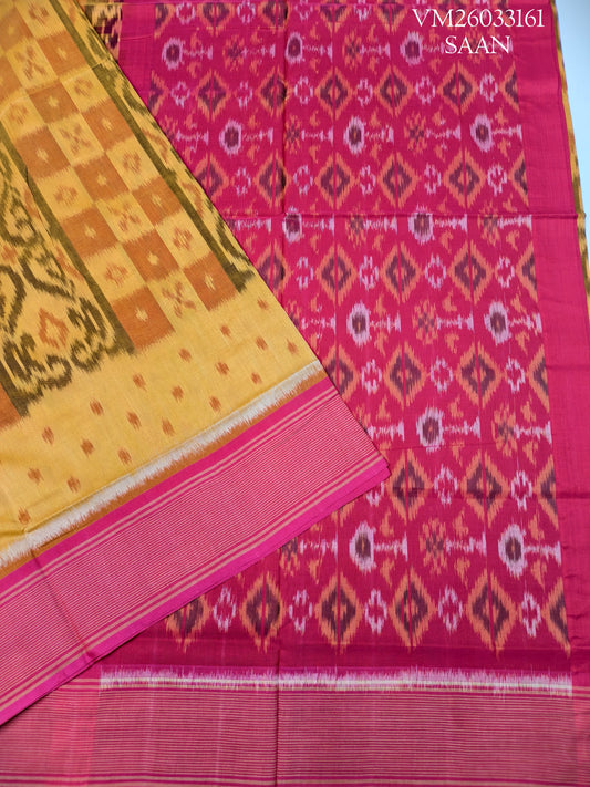 Pure Handloom Pochampally Ikat Cotton Saree