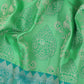 VM23074240 Light green with Pacific Blue kanchipuram wedding silk saree