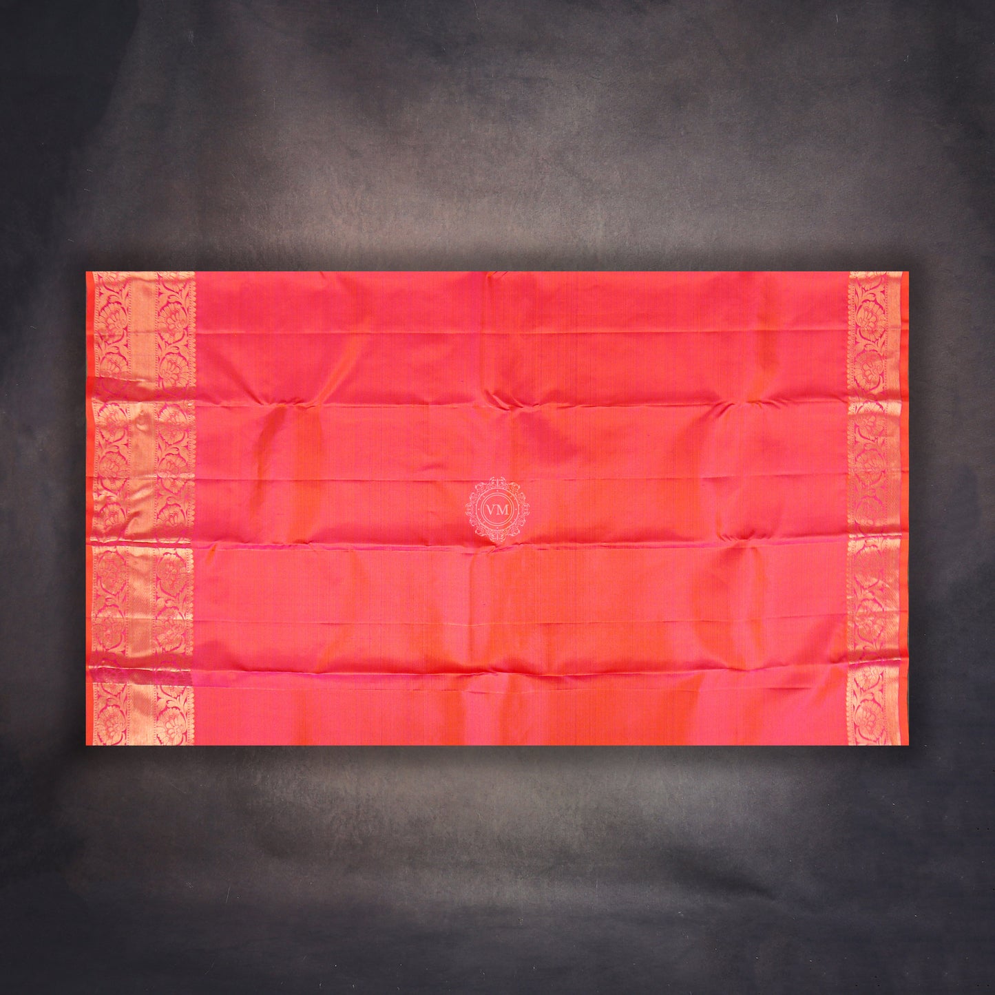 VM23071377 Red with Light orange Wedding silk saree