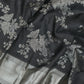 VM23082301 Black with Silver kanchipuram wedding silk saree