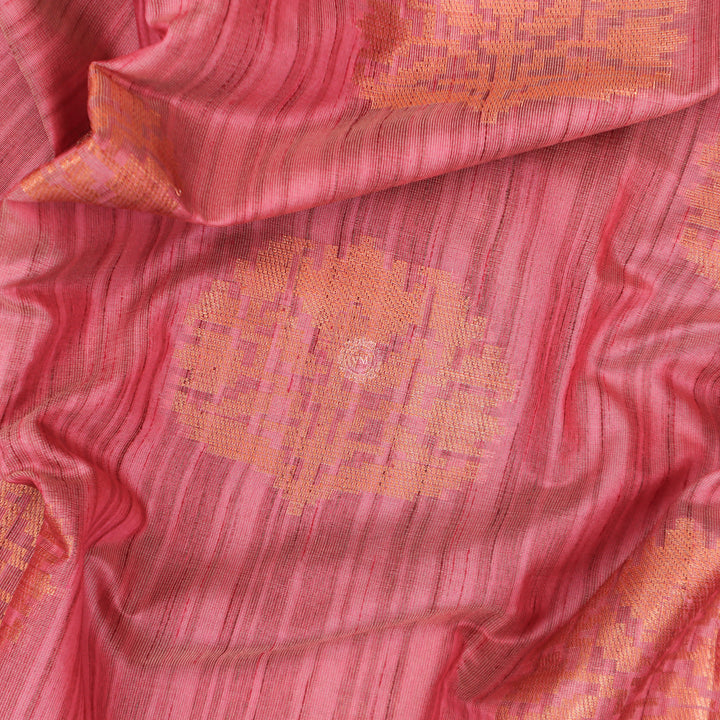 VM23082617 Pinkish with Light green Semi soft silk saree