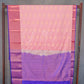 VM23083991 Soft Pink with Violet Semi silk saree