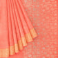VM peach colour Handloom silk cotton VM2301002
