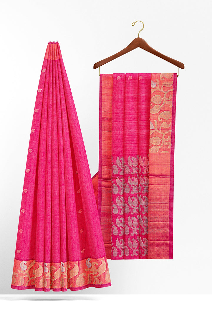 VM rani pink handloom silk cotton VM2301014