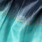 HSS28 Grey Soft Silk with Turquoise Border