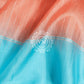 HSS31 Beautiful Pattern Design Orange Soft Silk with Sky blue pallu.