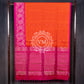 HSS03 Orange and Pink combined soft silk saree