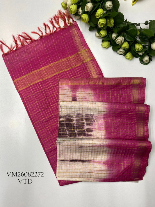 Rodeo Dusk Linen Cotton Saree