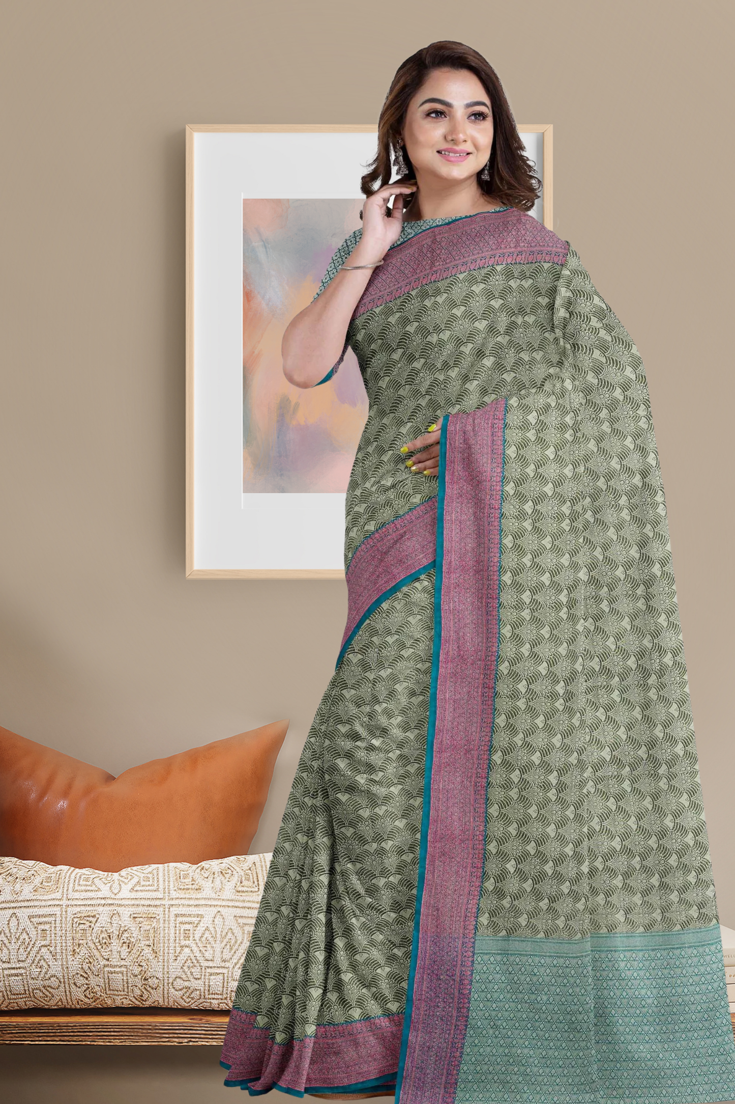 VM23043825 Semi silk Cotton saree