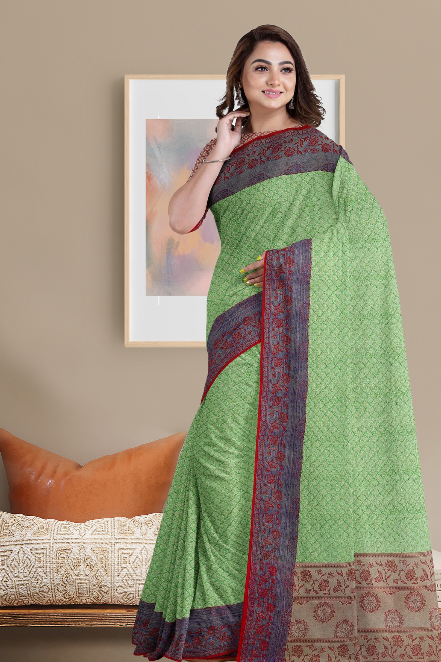 VM23043829 Semi silk Cotton saree