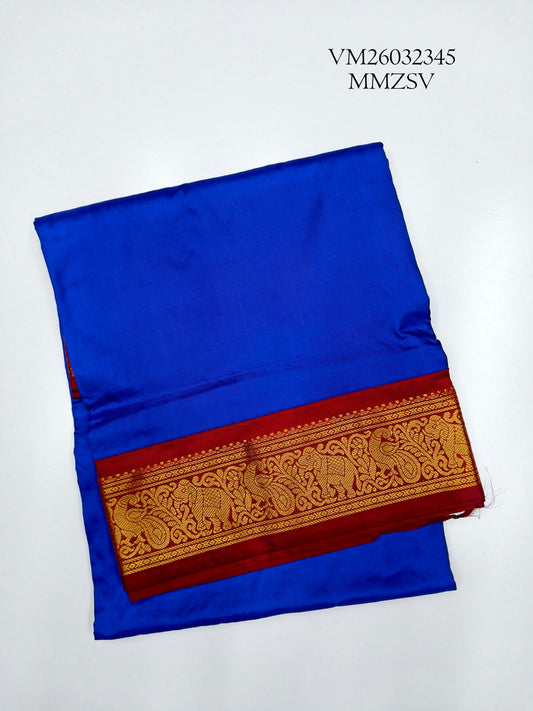 Blueberry 9 Yard Pure Silk Saree