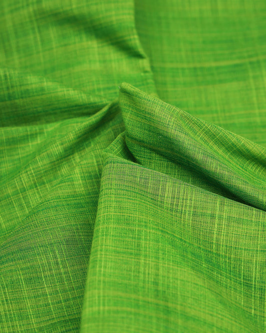 Cotton saree leaf green colour