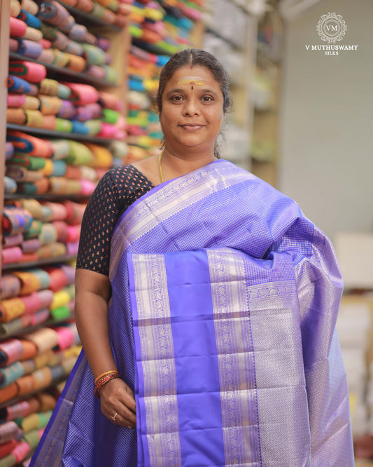 PURPLE - KANCHIPURAM TRADITIONAL SILK SAREE