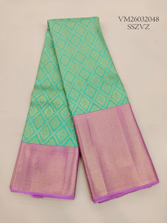 Paris Green Wedding Silk Saree