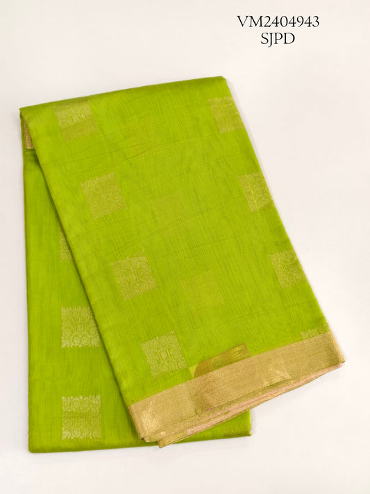 Pistachio Green Silk Cotton Saree