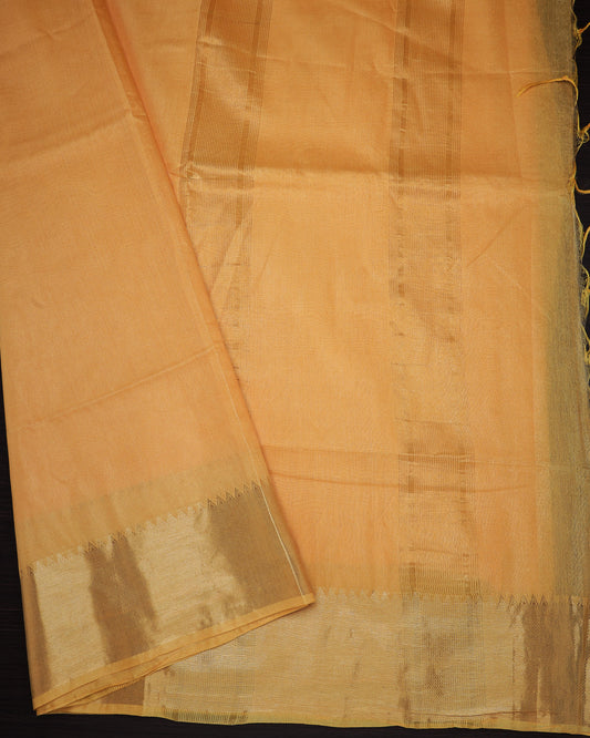 Yellow Fancy Cotton Sarees