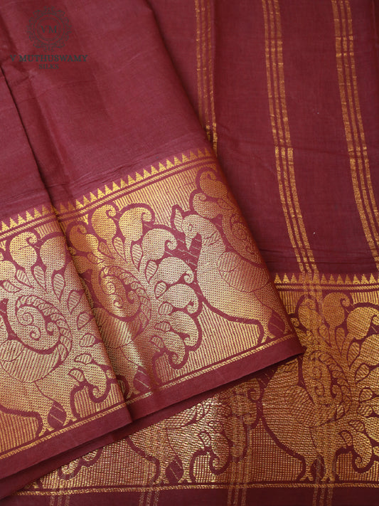 Cotton Saree - Tomato