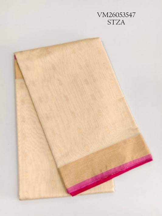 Rose Gold Silk Cotton Saree