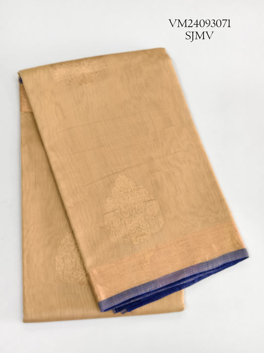 Sand Brown Silk Cotton Saree