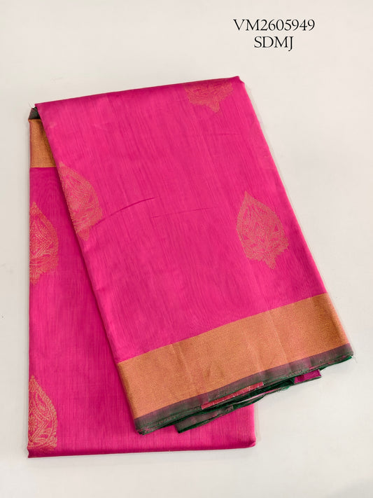 Cherish Pink Silk Cotton Saree