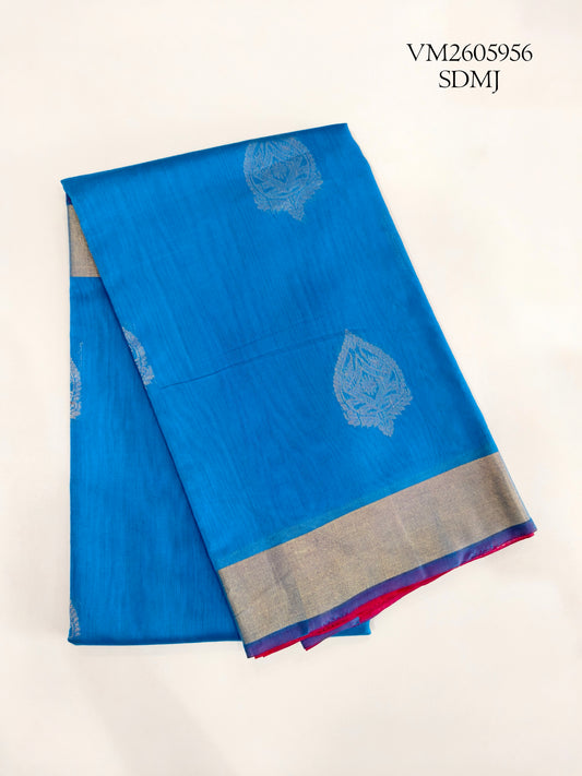 Nice Blue Silk Cotton Saree