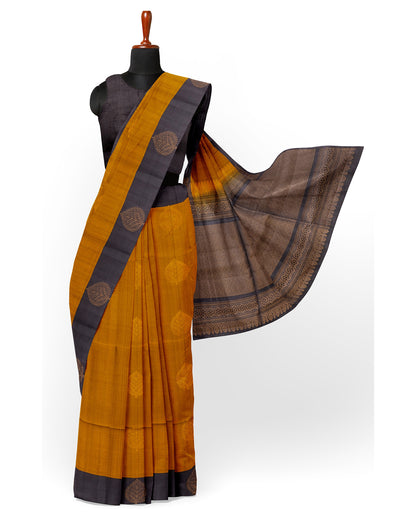 MUSTARD COLOUR SOFT SILK