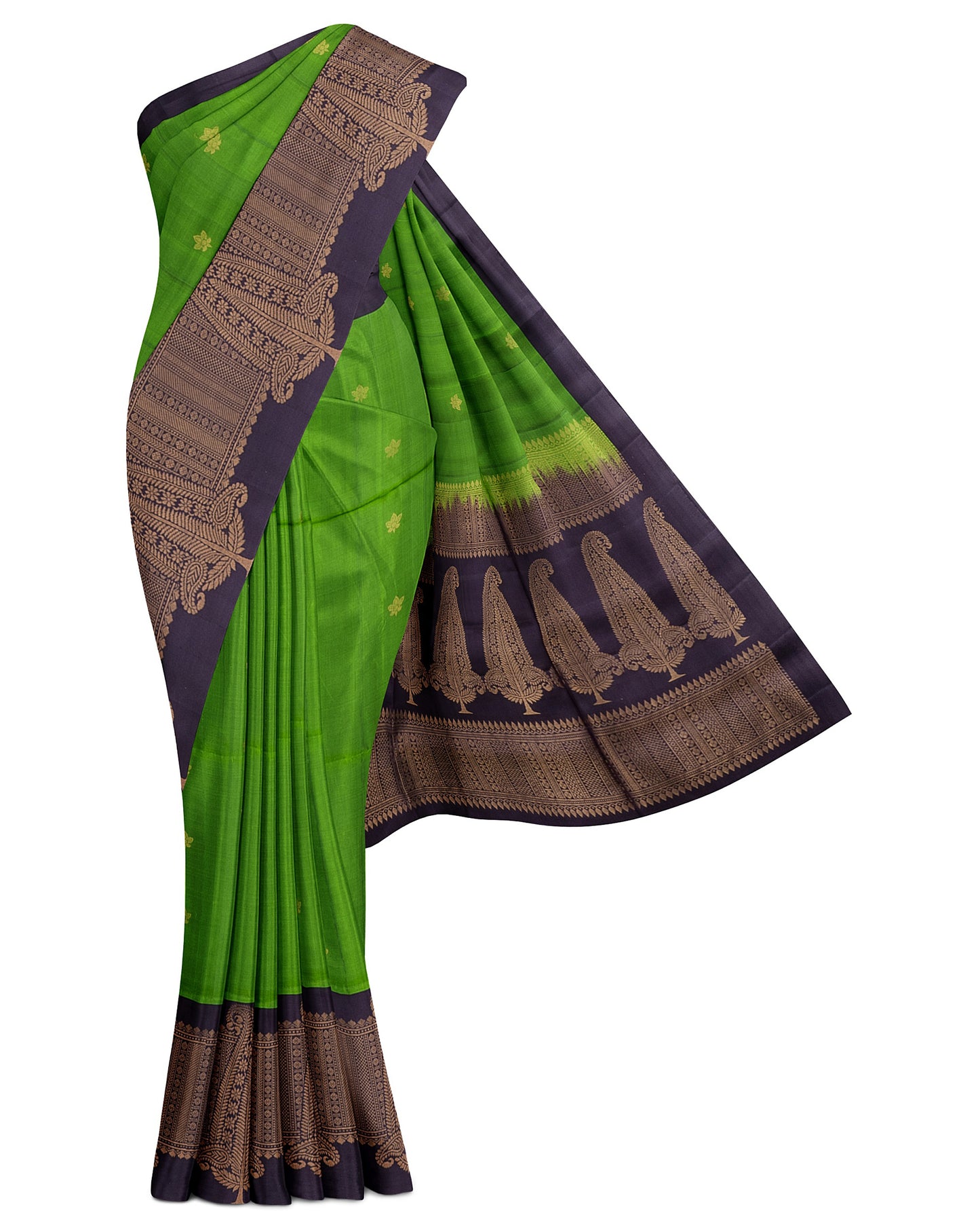 GREEN COLOUR SOFT SILK SAREE