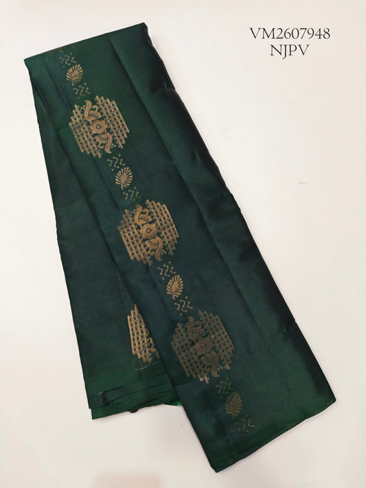 Gable Green Semi Silk Saree