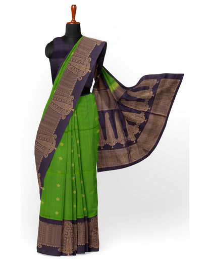 GREEN COLOUR SOFT SILK SAREE