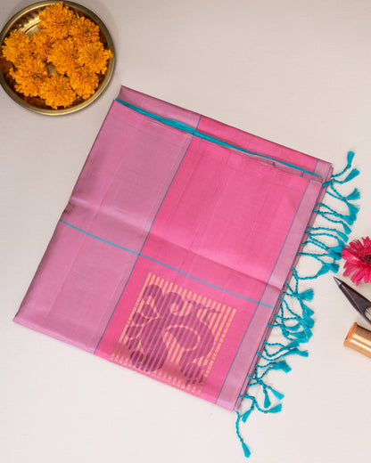 PASTEL PINK COLOUR SOFT SILK SAREE