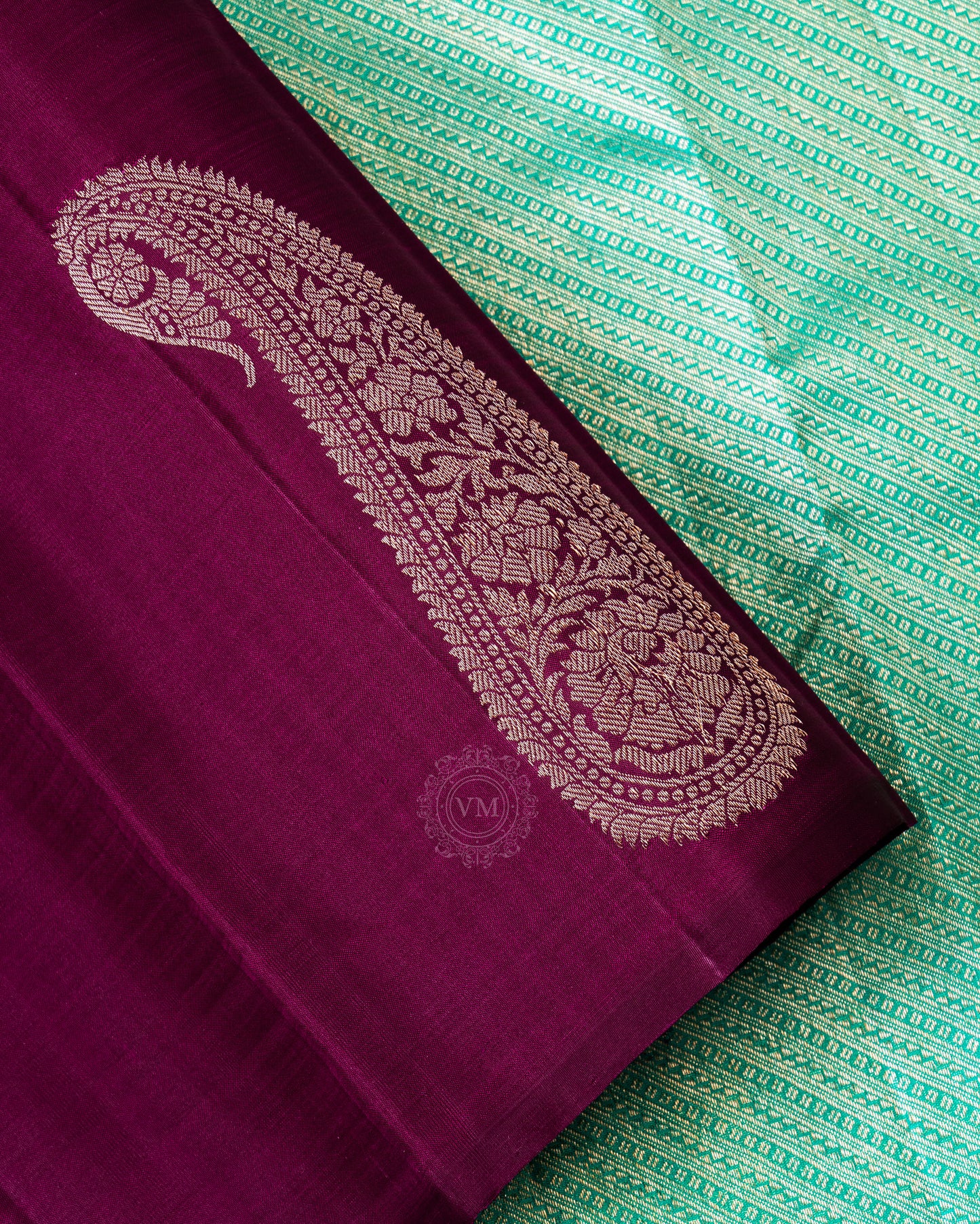 RED PURPLE COLOUR KANCHIPURAM LIGHT WEIGHT SILK SAREE