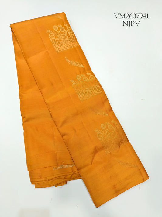 Dusty Orange Semi Soft Silk Saree