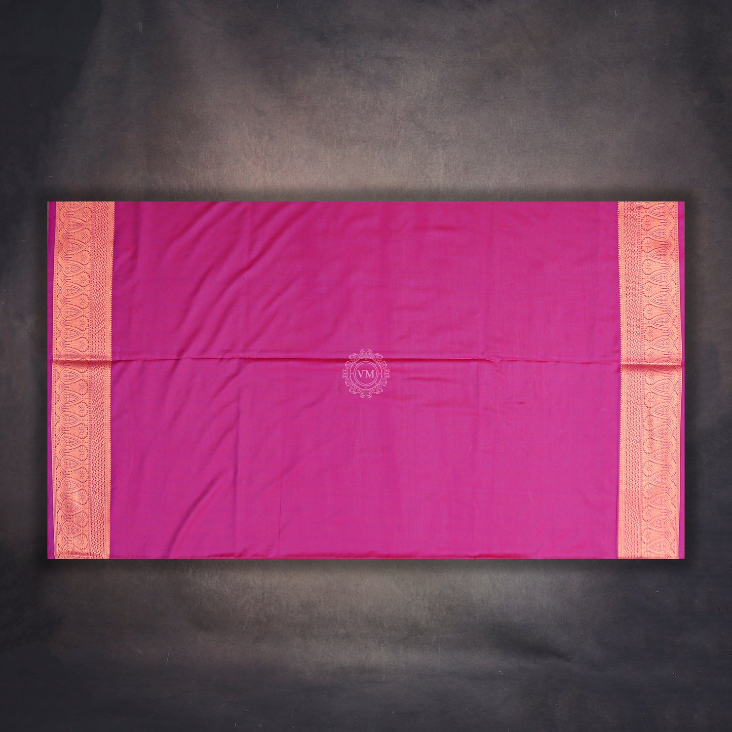 VM Blue with Maroon Semi soft silk saree VM23075008