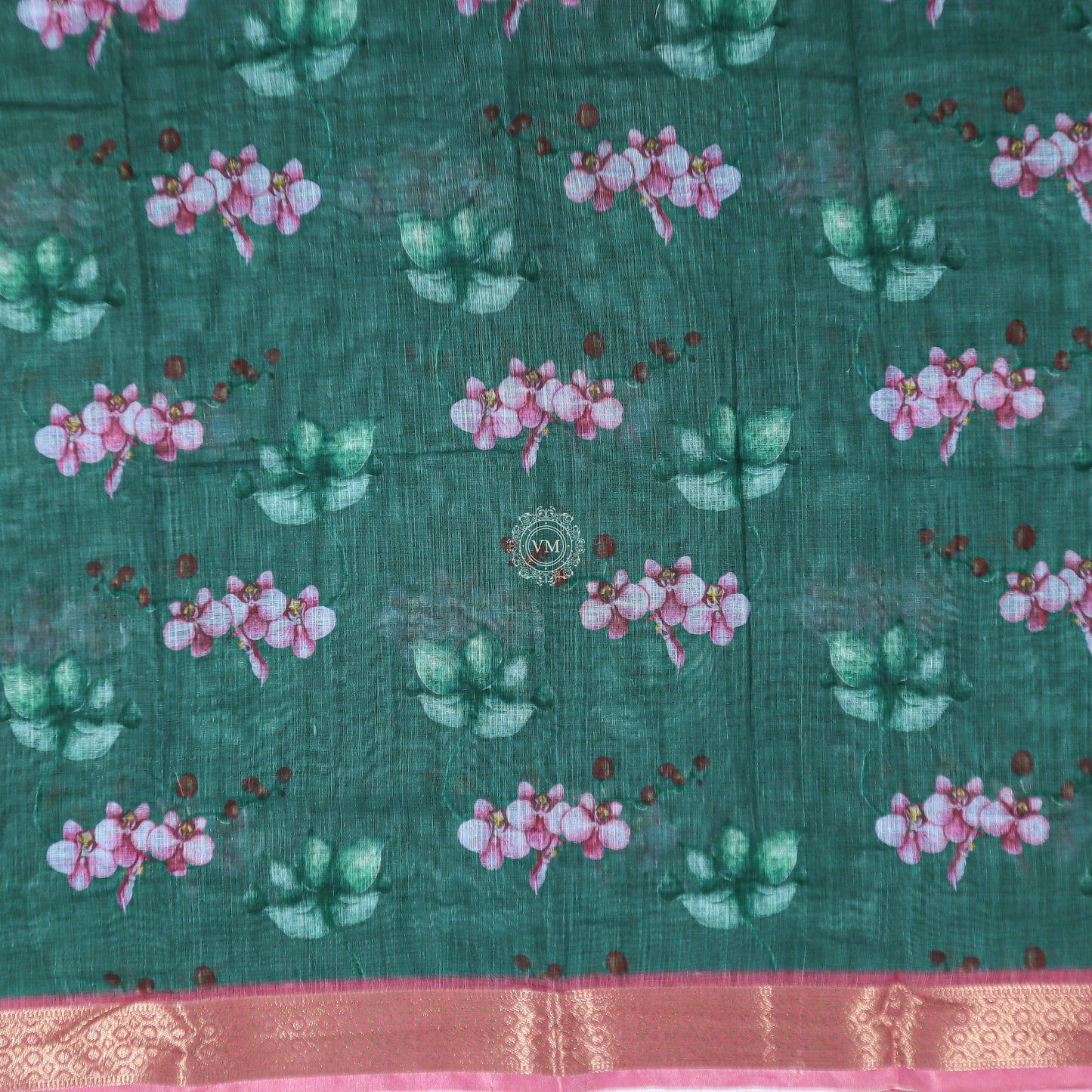 VM2308935 Linen cotton saree