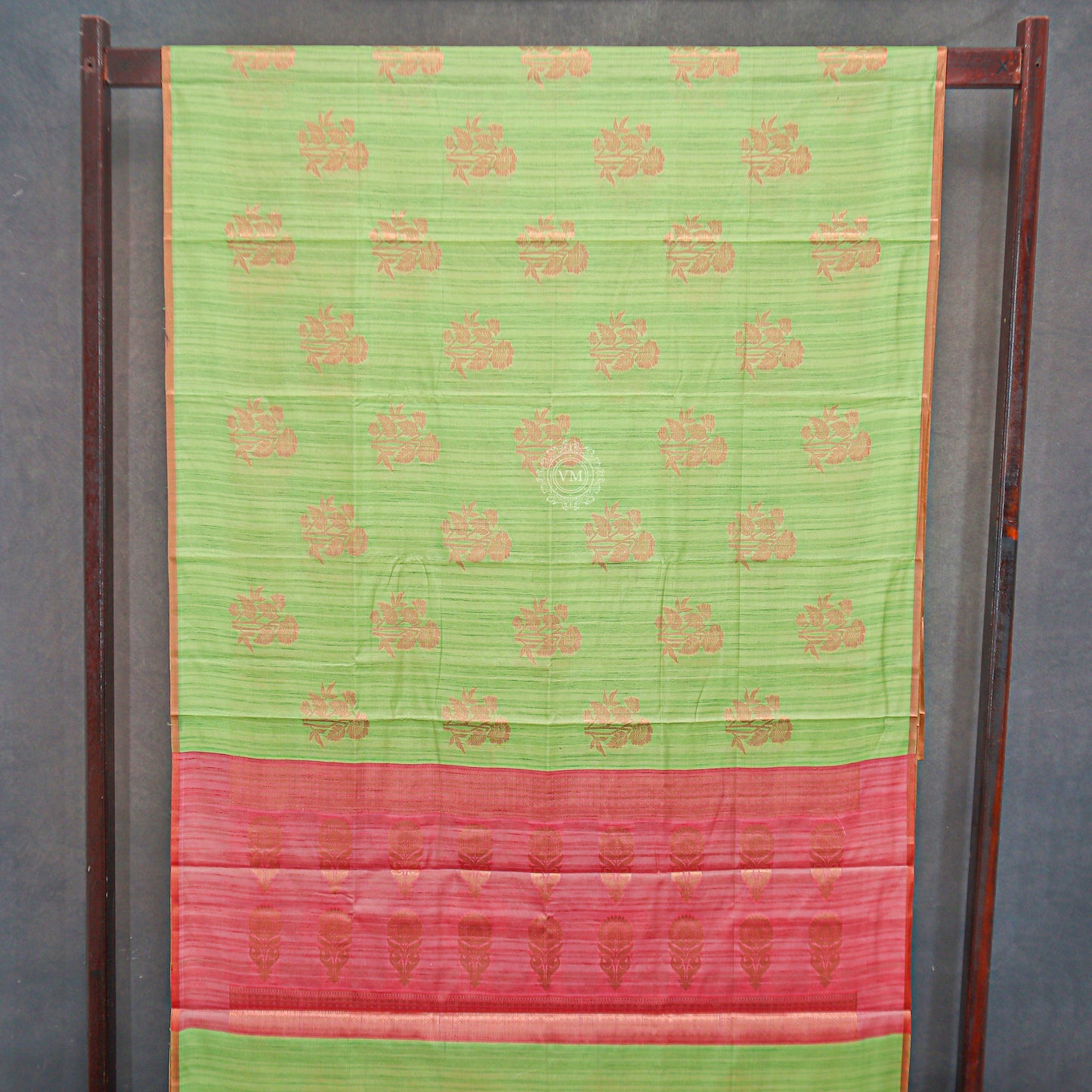 VM23082605 Greenish with Semi soft silk saree