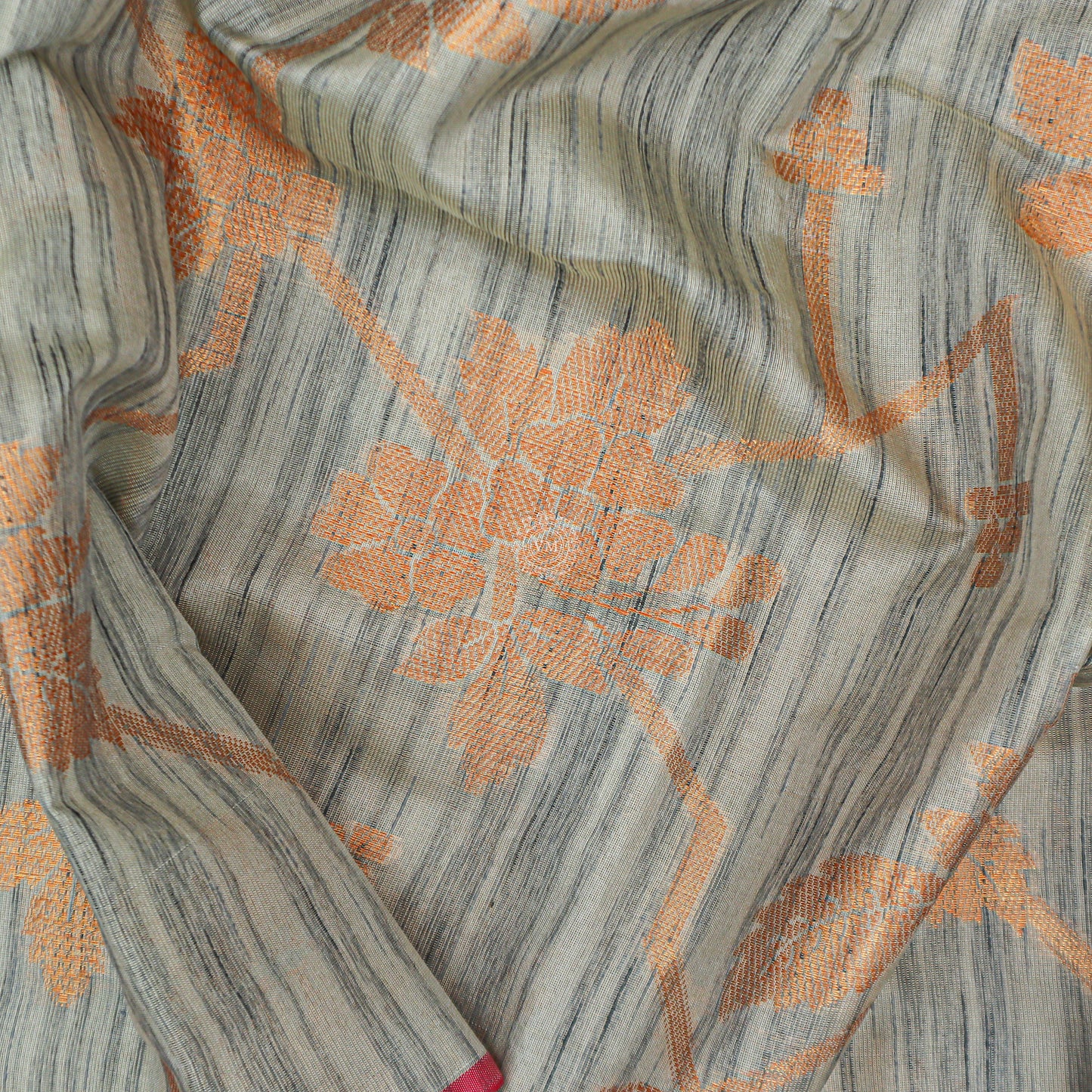 VM23082587 Light grey with Semi soft silk saree