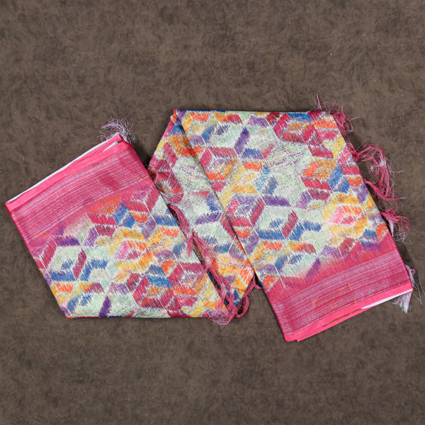 VM2309120 Linen cotton saree