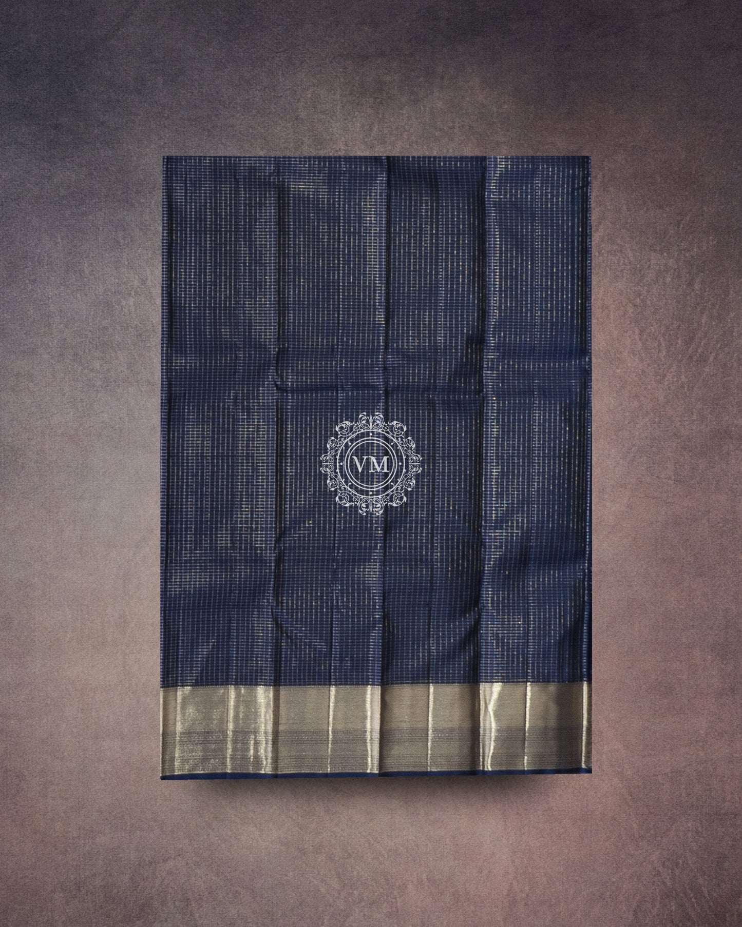 BRIGHT GREY COLOUR KANCHIPURAM TRADITIONAL SILK SAREE