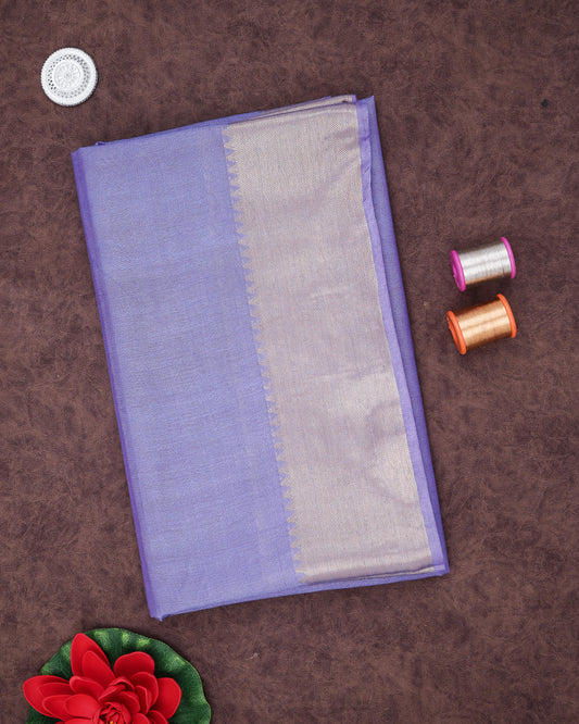 Lavender Fancy Cotton Sarees