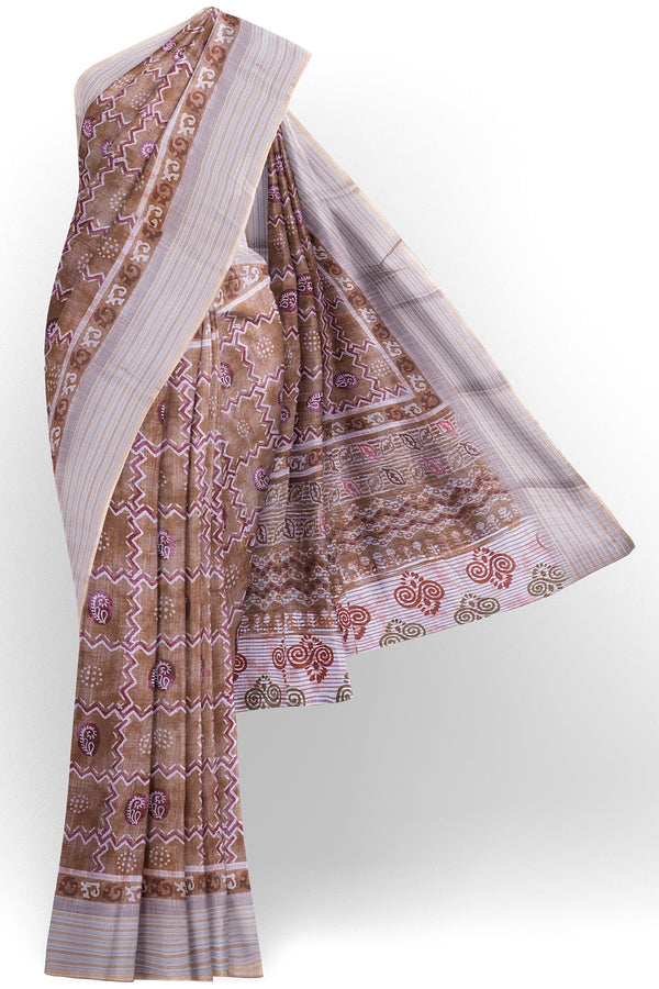 VM Linen Cotton saree VM22104882