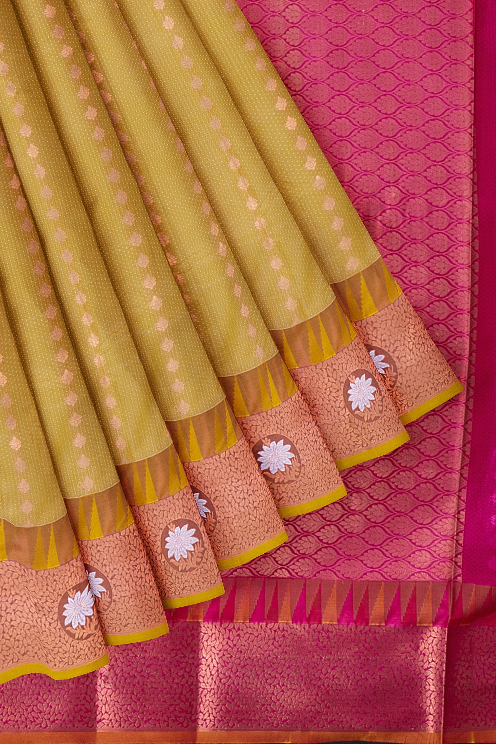 Kanchivaram Paithani Semi Soft Silk Saree – www.vannamayil.com